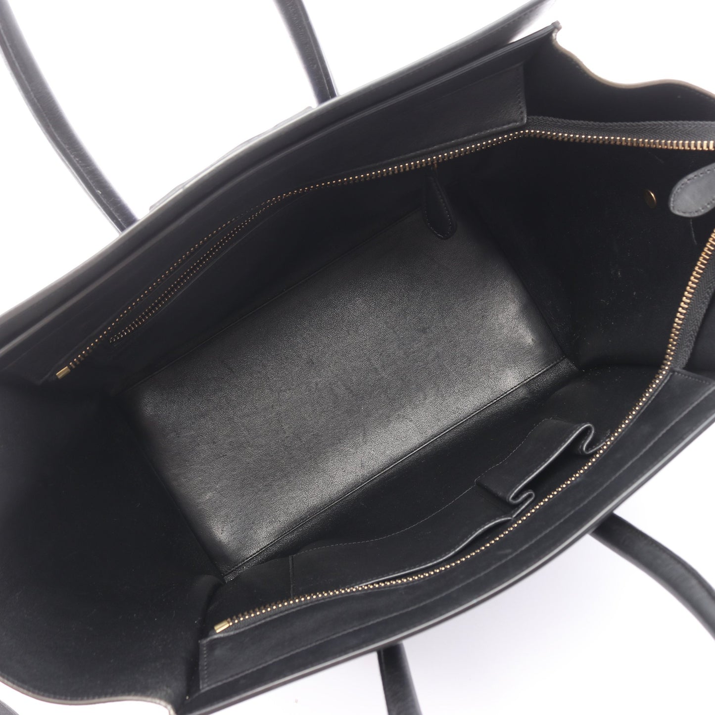 ラゲージ ミニショッパー ハンドバッグ レザー ブラック グレーブラウン ブルー セリーヌ バッグ CELINE