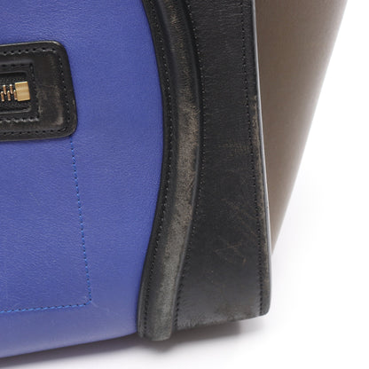 ラゲージ ミニショッパー ハンドバッグ レザー ブラック グレーブラウン ブルー セリーヌ バッグ CELINE