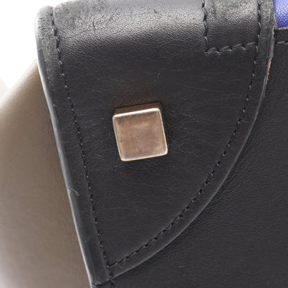 ラゲージ ミニショッパー ハンドバッグ レザー ブラック グレーブラウン ブルー セリーヌ バッグ CELINE