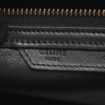 ラゲージ ミニショッパー ハンドバッグ レザー ブラック グレーブラウン ブルー セリーヌ バッグ CELINE