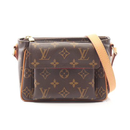 ヴィバシテPM モノグラム ショルダーバッグ PVC レザー ブラウン ルイヴィトン バッグ LOUIS VUITTON