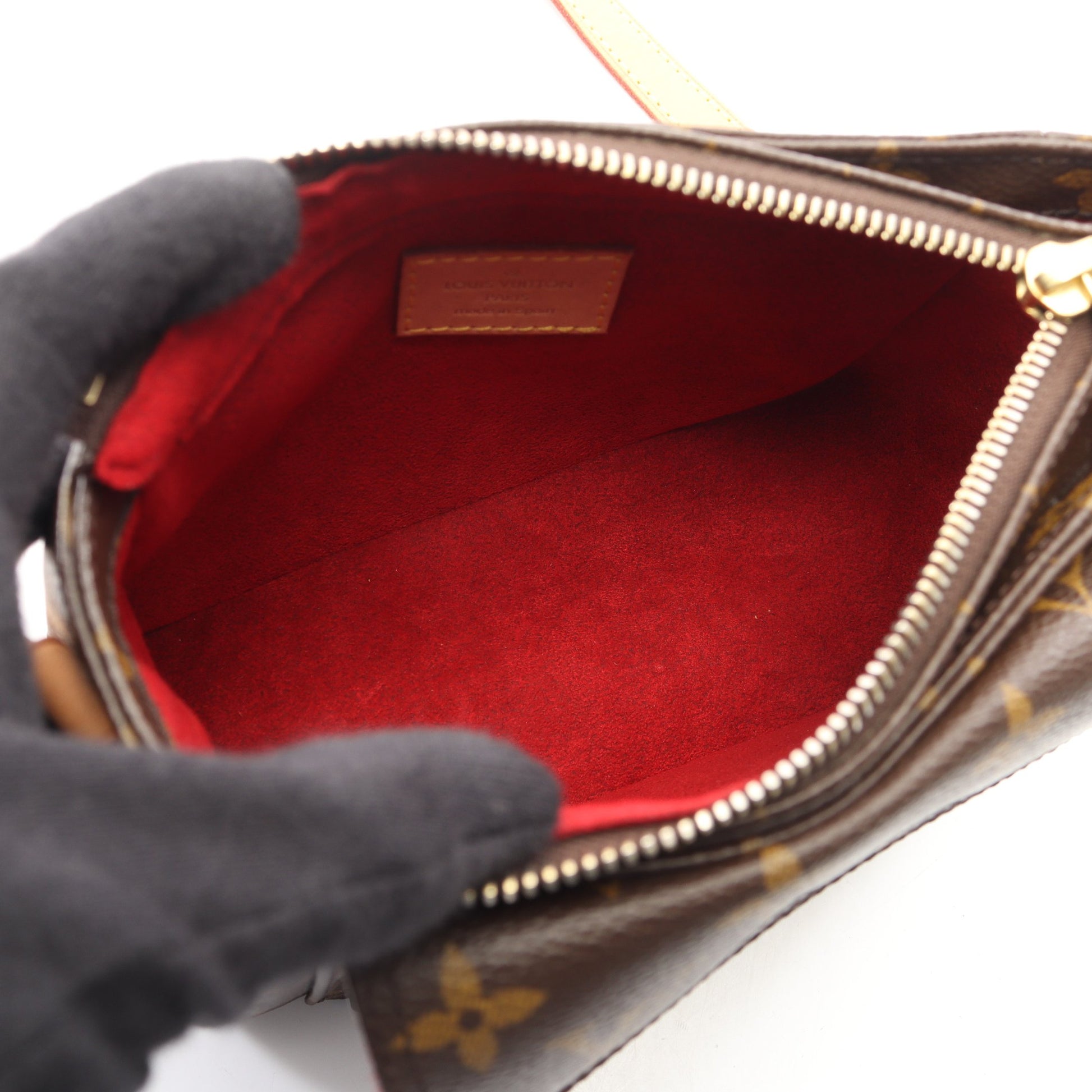 ヴィバシテPM モノグラム ショルダーバッグ PVC レザー ブラウン ルイヴィトン バッグ LOUIS VUITTON