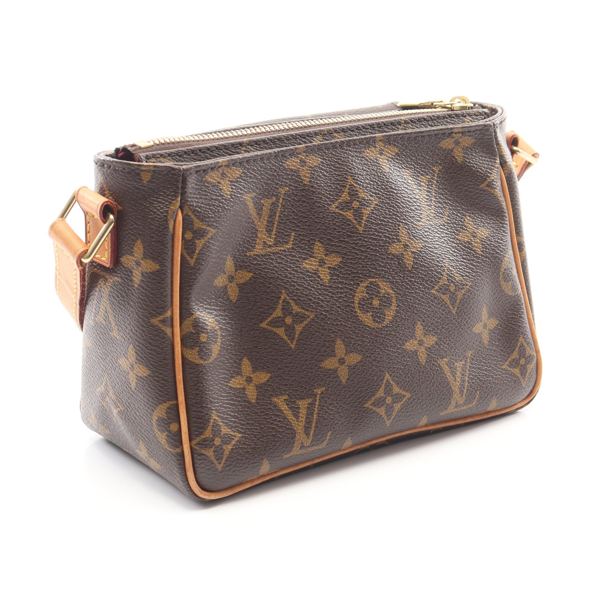 ヴィバシテPM モノグラム ショルダーバッグ PVC レザー ブラウン ルイヴィトン バッグ LOUIS VUITTON