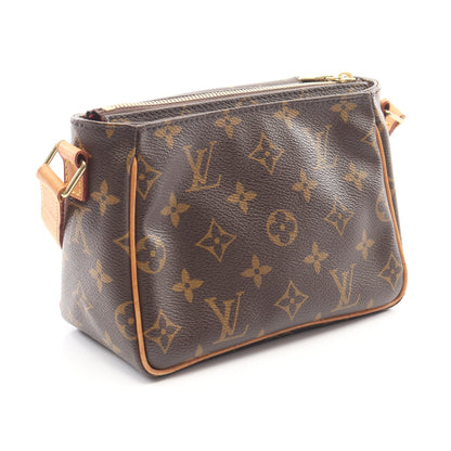 ヴィバシテPM モノグラム ショルダーバッグ PVC レザー ブラウン ルイヴィトン バッグ LOUIS VUITTON