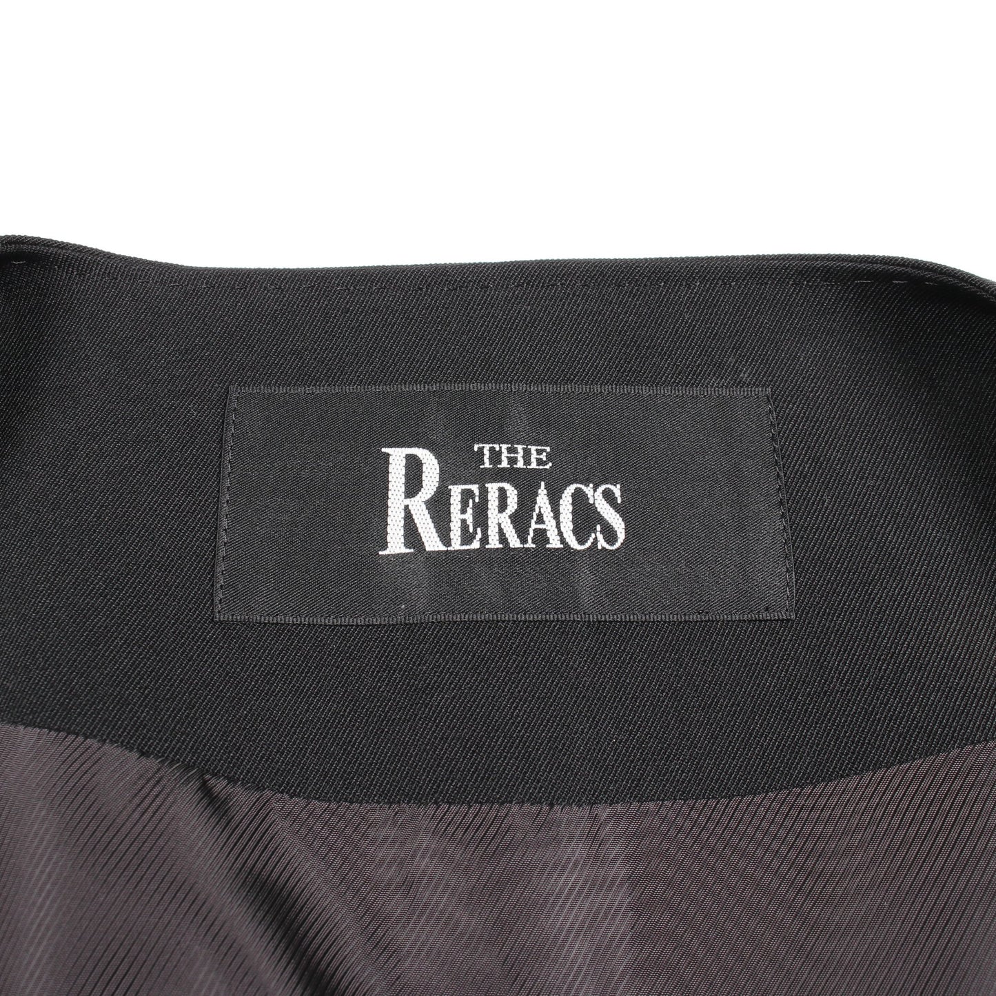 ノーカラー ジャケット ウール ブラック リラクス アウター THE RERACS