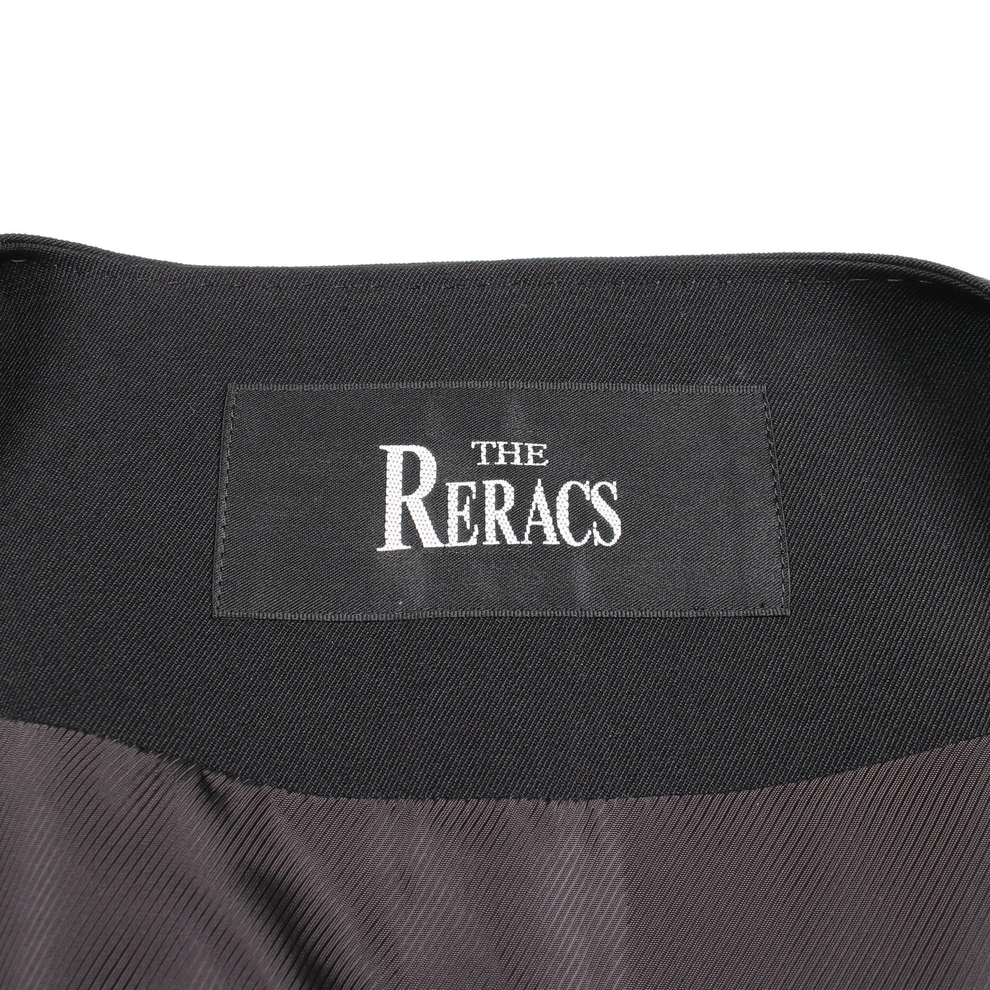 ノーカラー ジャケット ウール ブラック リラクス アウター THE RERACS