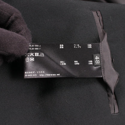 ノーカラー ジャケット ウール ブラック リラクス アウター THE RERACS