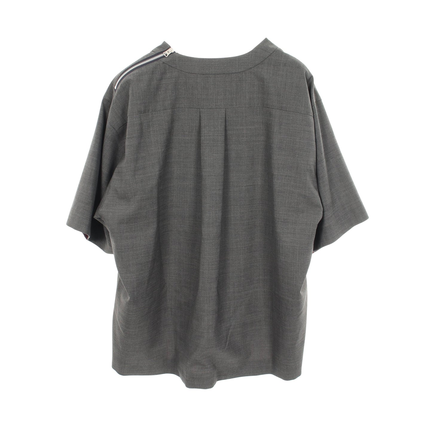 SUITING PULLOVER 半袖 カットソー ウール グレー サカイ トップス sacai