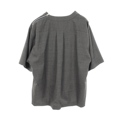 SUITING PULLOVER 半袖 カットソー ウール グレー サカイ トップス sacai
