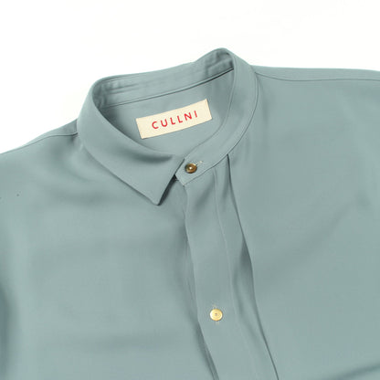 アシンメトリー シャツ ライトグリーン クルニ トップス CULLNI