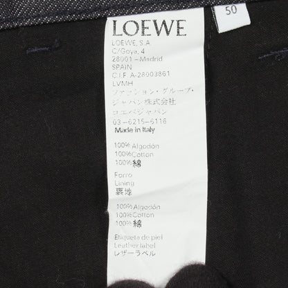 フィッシャーマン デニムパンツ コットン インディゴブルー ロエベ ボトムス LOEWE