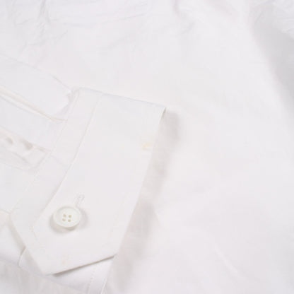 ノーカラー 長袖 シャツ コットン ホワイト リラクス トップス THE RERACS