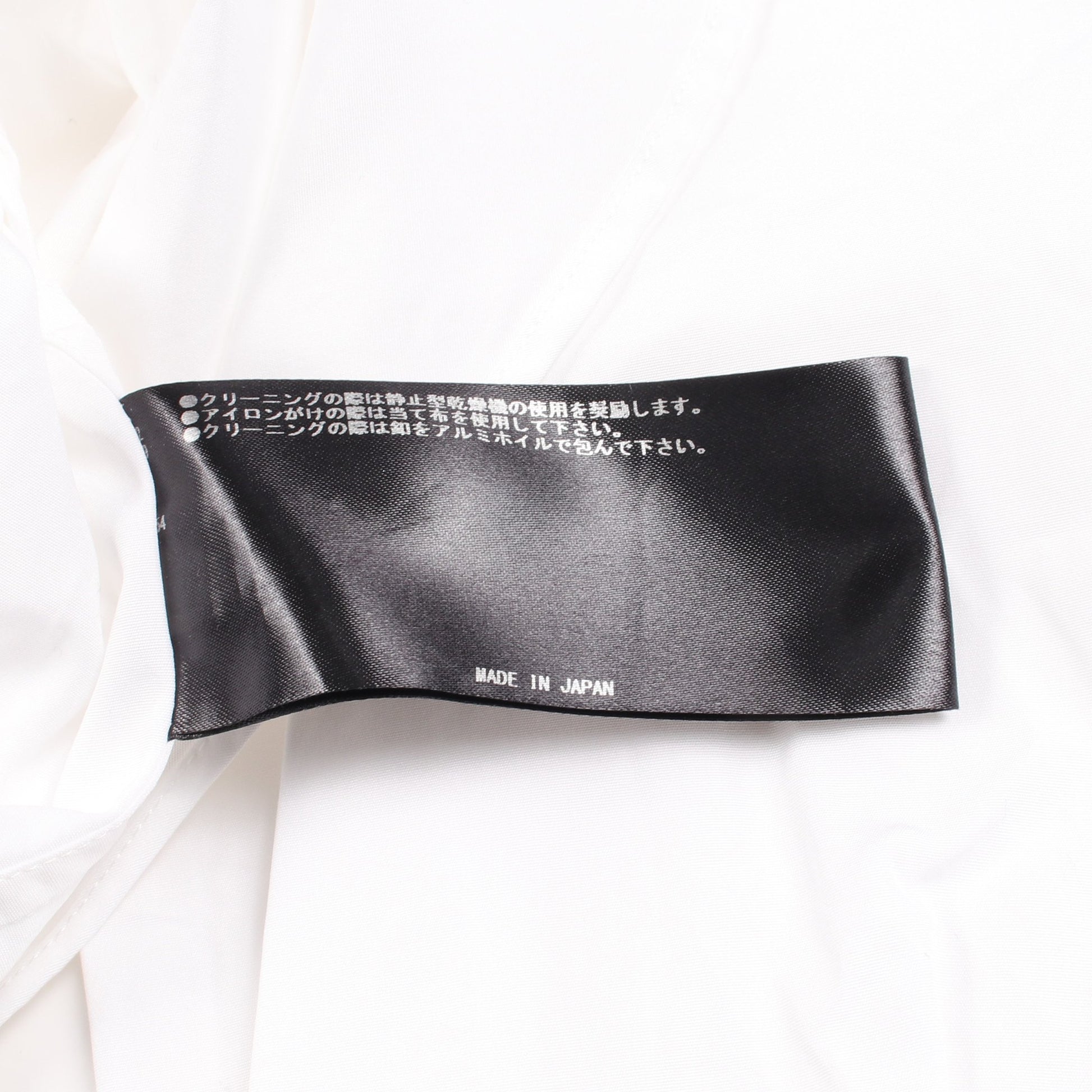 ノーカラー 長袖 シャツ コットン ホワイト リラクス トップス THE RERACS