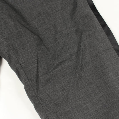 サイドライン レイヤード スラックス トラウザーズ ウール グレー サカイ ボトムス sacai