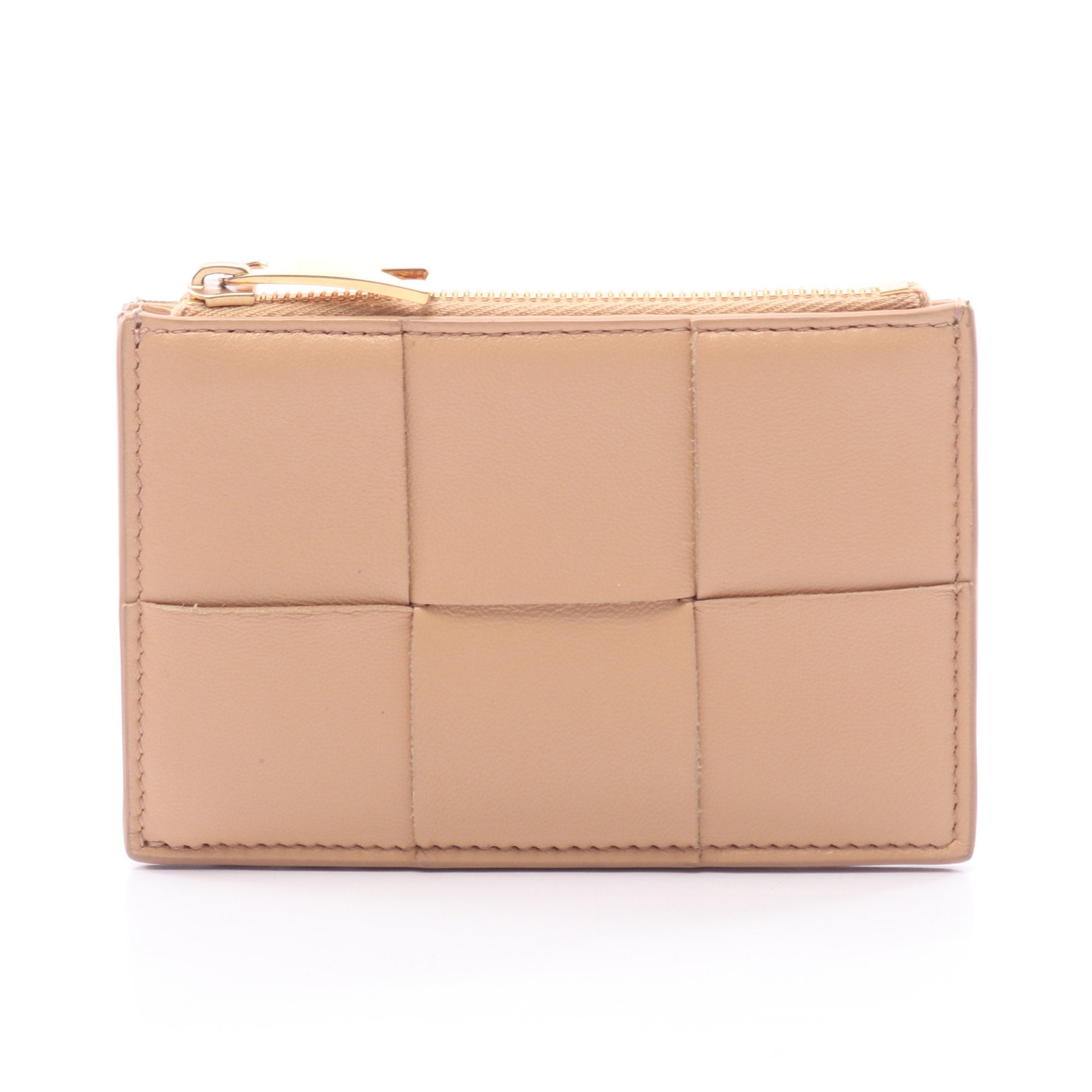 Bottega Venetaボッテガ・ヴェネタケース ベージュ カセット カードケース コインケース レザー ベージュ ボッテガ
