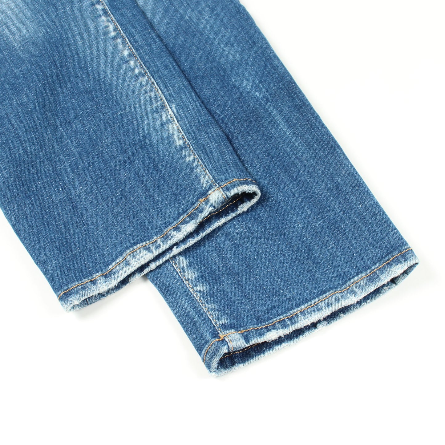 SKATER JEAN ダメージ加工 デニムパンツ コットン ブルー ディースクエアード ボトムス DSQUARED2