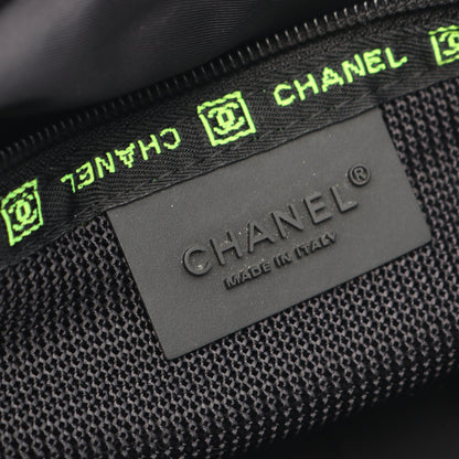 スポーツライン ココマーク ショルダーバッグ ナイロン ラバー ブラック シルバー金具 シャネル バッグ CHANEL