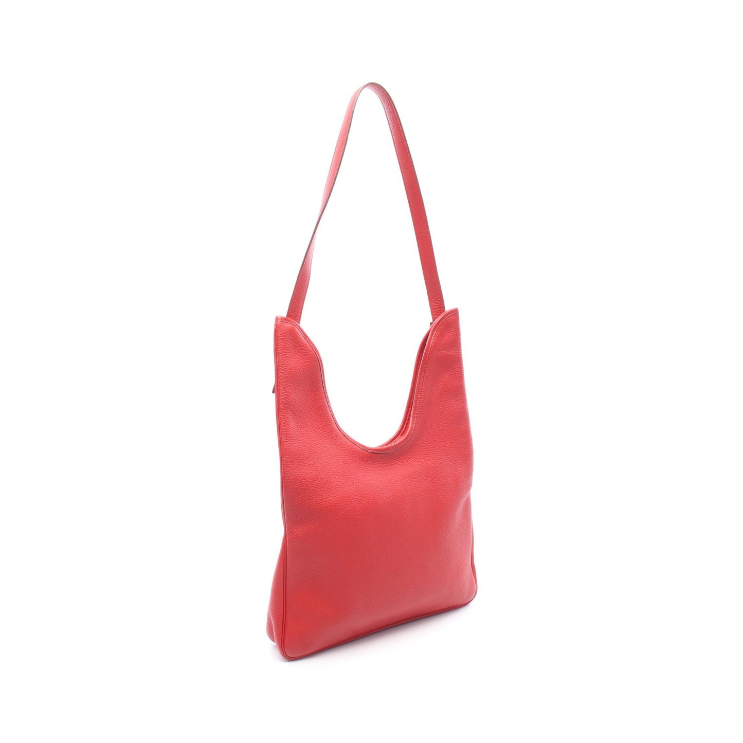 マサイGM ルージュヴィフ ワンショルダーバッグ トリヨンクレマンス レッド シルバー金具 □H刻印 エルメス バッグ HERMES