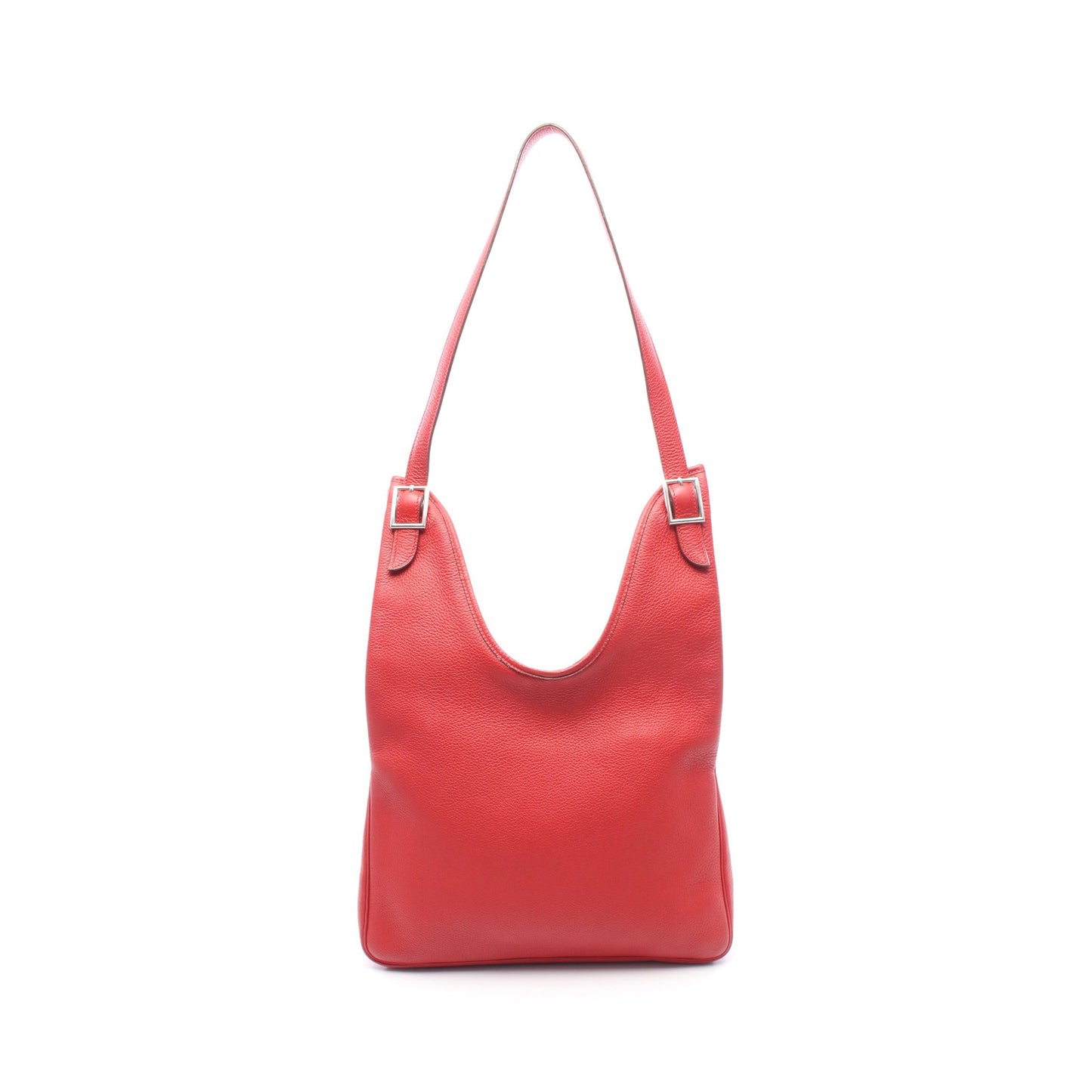 マサイGM ルージュヴィフ ワンショルダーバッグ トリヨンクレマンス レッド シルバー金具 □H刻印 エルメス バッグ HERMES