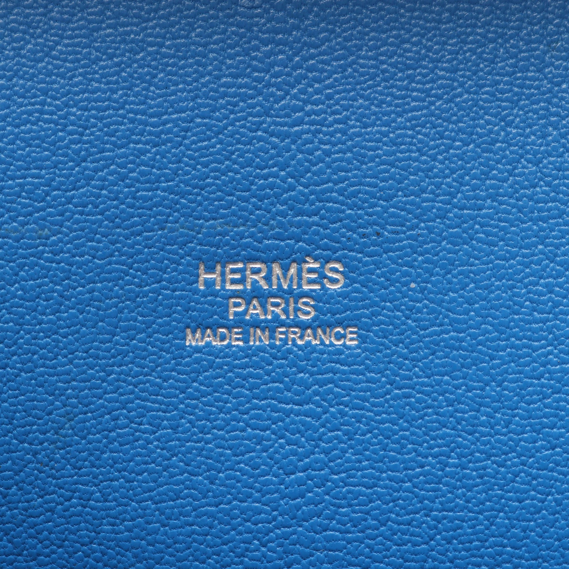 ジプシエール28 ブルーイドラ ショルダーバッグ トリヨンクレマンス ブルー シルバー金具 □Q刻印 エルメス バッグ HERMES