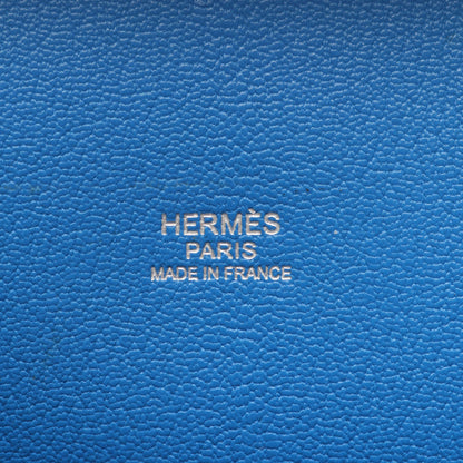 ジプシエール28 ブルーイドラ ショルダーバッグ トリヨンクレマンス ブルー シルバー金具 □Q刻印 エルメス バッグ HERMES