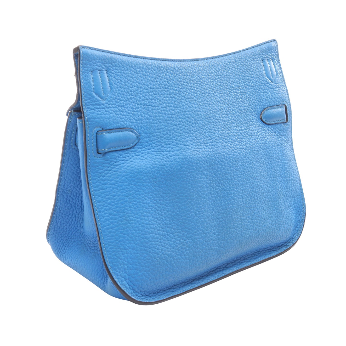 ジプシエール28 ブルーイドラ ショルダーバッグ トリヨンクレマンス ブルー シルバー金具 □Q刻印 エルメス バッグ HERMES