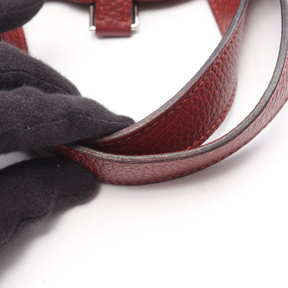 ピコタンロックPM ルージュアッシュ ハンドバッグ トリヨンクレマンス ボルドー シルバー金具 U刻印 エルメス バッグ HERMES