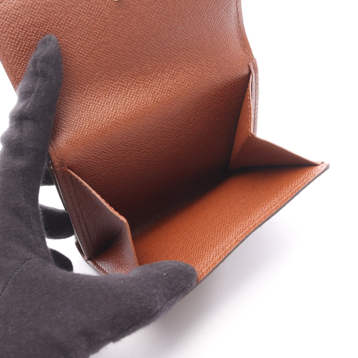ポルト モネ ビエ カルトクレディモノグラム 三つ折り財布 Wホック財布 PVC レザー ブラウン ルイヴィトン 財布・小物 LOUIS VUITTON
