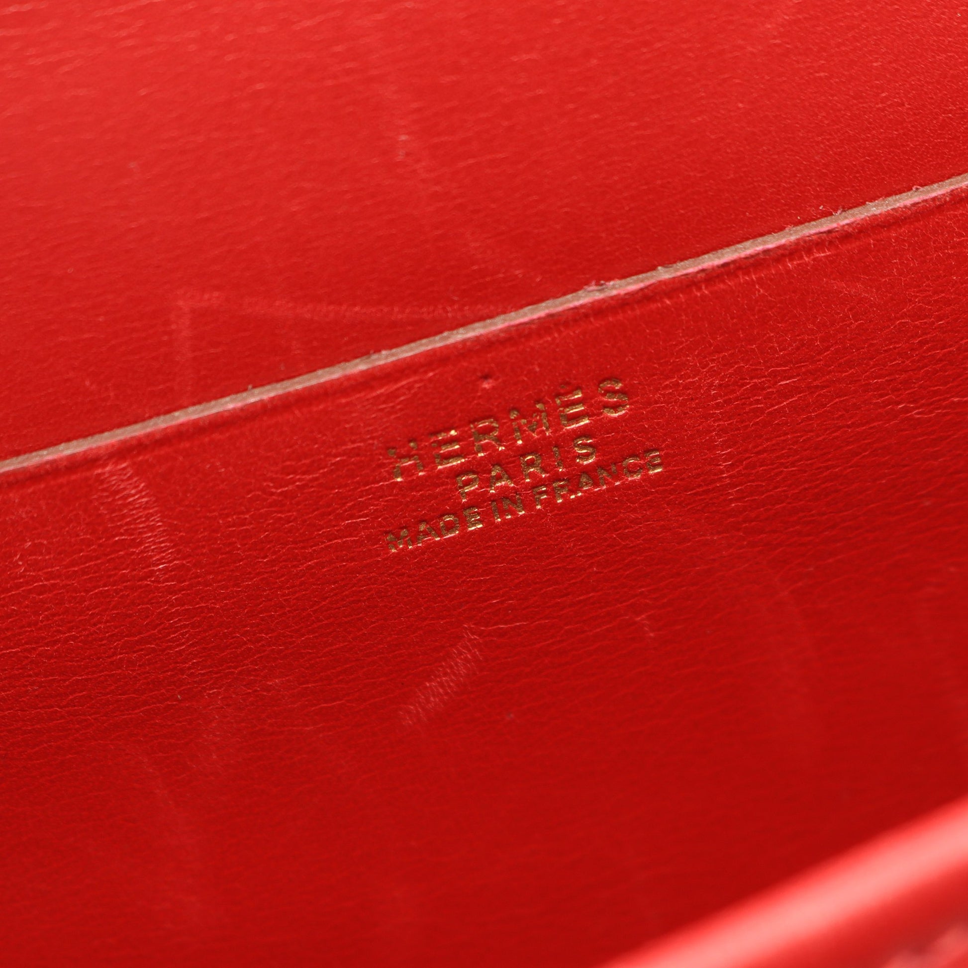 バルドゴルフ ルージュヴィフ ショルダーバッグ ボックスカーフ レッド ゴールド金具 ○Z刻印 エルメス バッグ HERMES