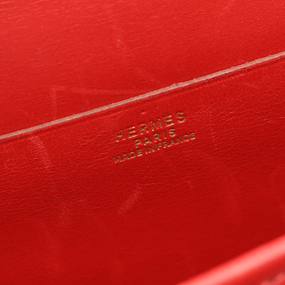 バルドゴルフ ルージュヴィフ ショルダーバッグ ボックスカーフ レッド ゴールド金具 ○Z刻印 エルメス バッグ HERMES