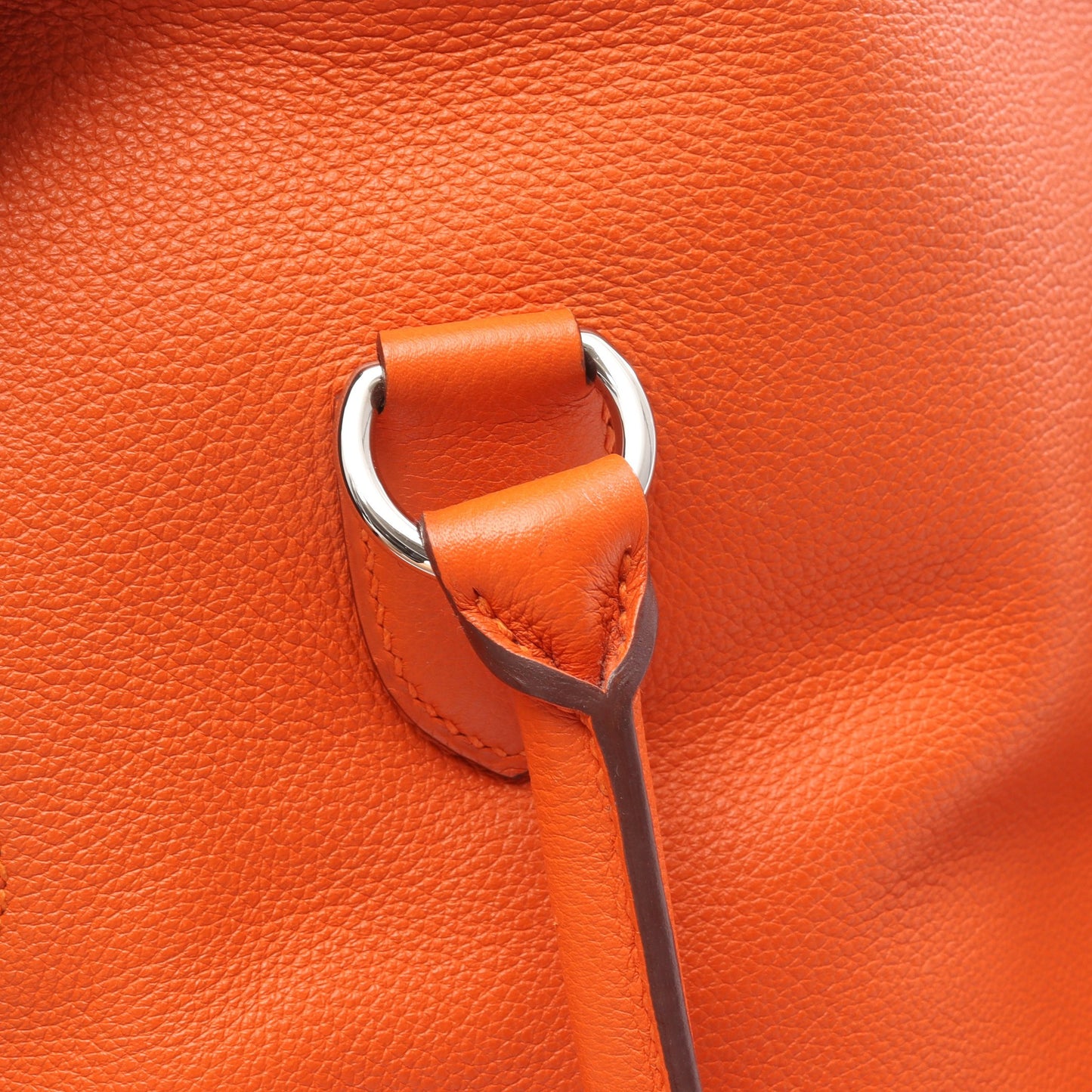 ツールボックス26 ハンドバッグ エバーカラー オレンジ シルバー金具 □R刻印 エルメス バッグ HERMES