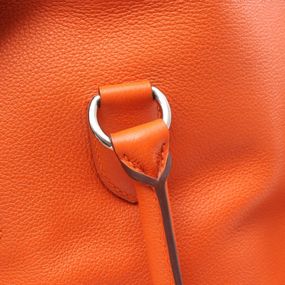 ツールボックス26 ハンドバッグ エバーカラー オレンジ シルバー金具 □R刻印 エルメス バッグ HERMES