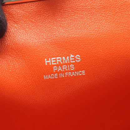 ツールボックス26 ハンドバッグ エバーカラー オレンジ シルバー金具 □R刻印 エルメス バッグ HERMES