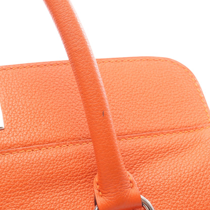 ツールボックス26 ハンドバッグ エバーカラー オレンジ シルバー金具 □R刻印 エルメス バッグ HERMES