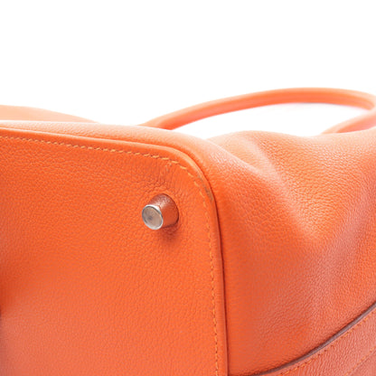 ツールボックス26 ハンドバッグ エバーカラー オレンジ シルバー金具 □R刻印 エルメス バッグ HERMES