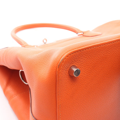 ツールボックス26 ハンドバッグ エバーカラー オレンジ シルバー金具 □R刻印 エルメス バッグ HERMES