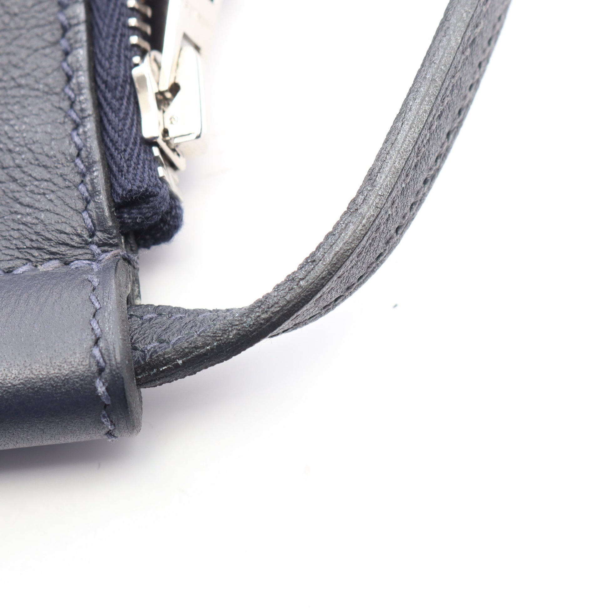 ウルトラプラGM ブルーニュイ ショルダーバッグ エバーカラー ネイビー シルバー金具 Y刻印 エルメス バッグ HERMES