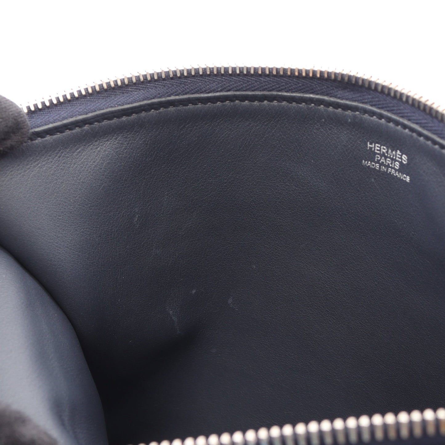 ウルトラプラGM ブルーニュイ ショルダーバッグ エバーカラー ネイビー シルバー金具 Y刻印 エルメス バッグ HERMES