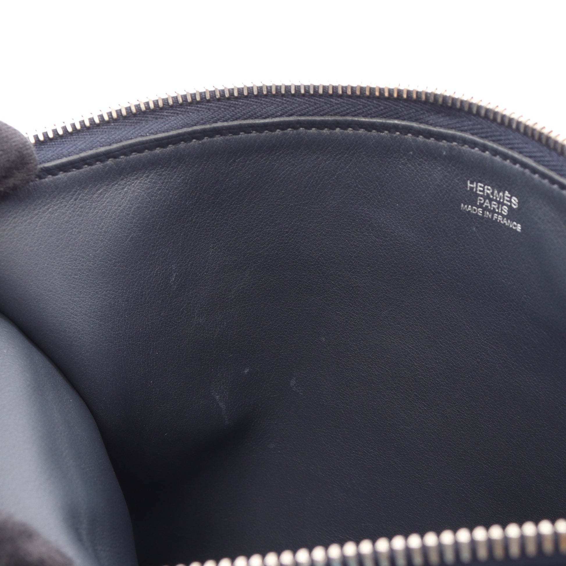 ウルトラプラGM ブルーニュイ ショルダーバッグ エバーカラー ネイビー シルバー金具 Y刻印 エルメス バッグ HERMES