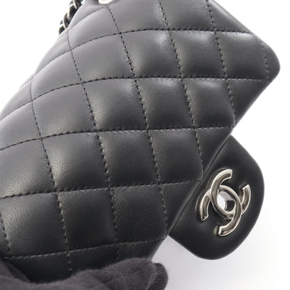ミニマトラッセ チェーンショルダーバッグ ラムスキン ブラック シルバー金具 シャネル バッグ CHANEL