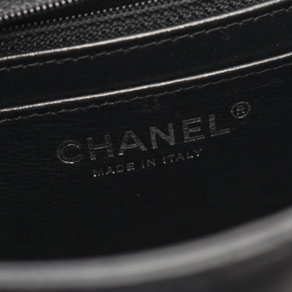 ミニマトラッセ チェーンショルダーバッグ ラムスキン ブラック シルバー金具 シャネル バッグ CHANEL