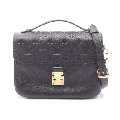 ポシェット メティスMM モノグラムアンプラント ノワール 2WAY ハンドバッグ レザー ブラック ルイヴィトン バッグ LOUIS VUITTON