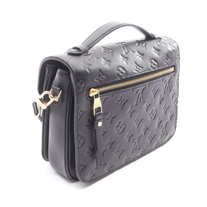 ポシェット メティスMM モノグラムアンプラント ノワール 2WAY ハンドバッグ レザー ブラック ルイヴィトン バッグ LOUIS VUITTON