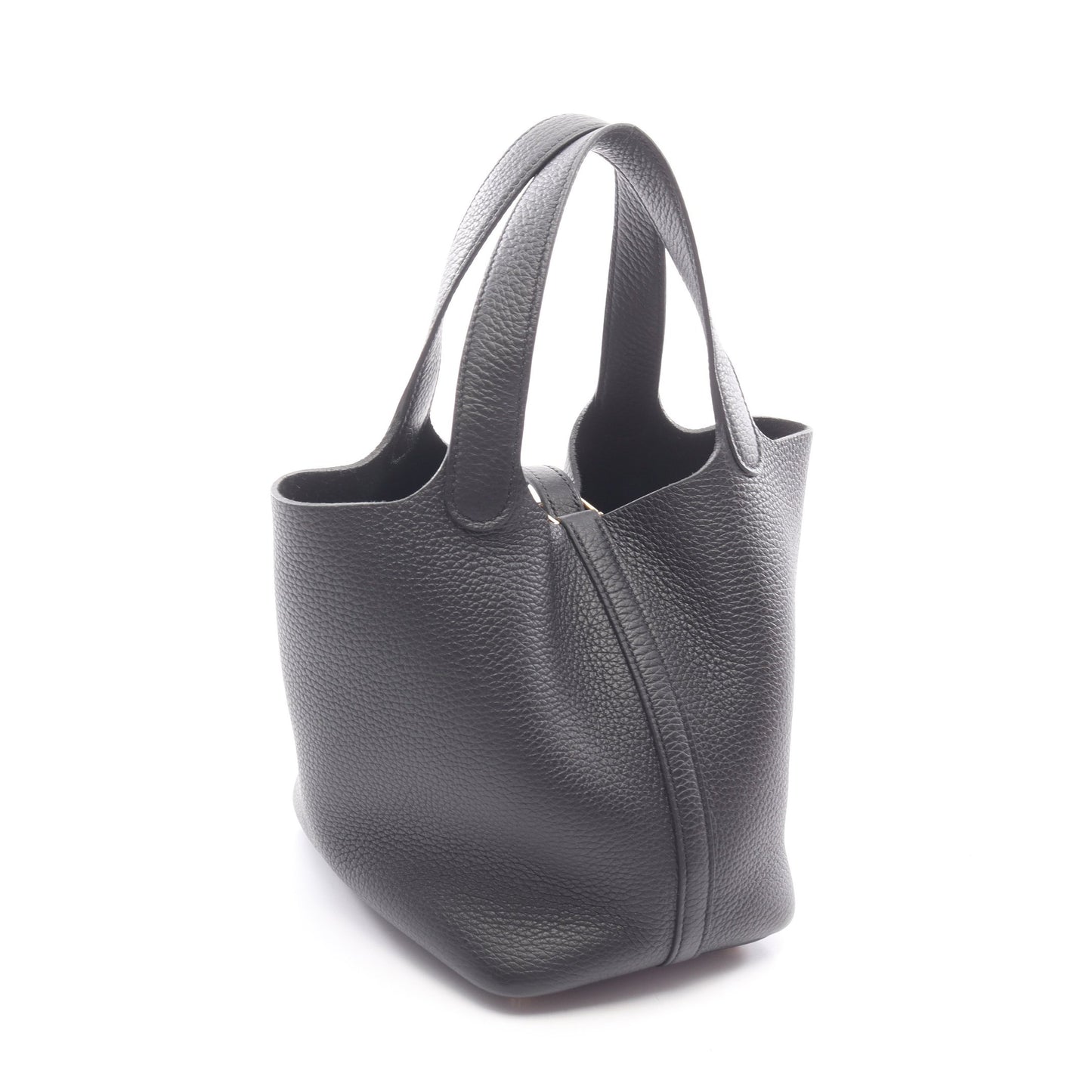 ピコタンロックPM ハンドバッグ トリヨンクレマンス ブラック ゴールド金具 K刻印 エルメス バッグ HERMES