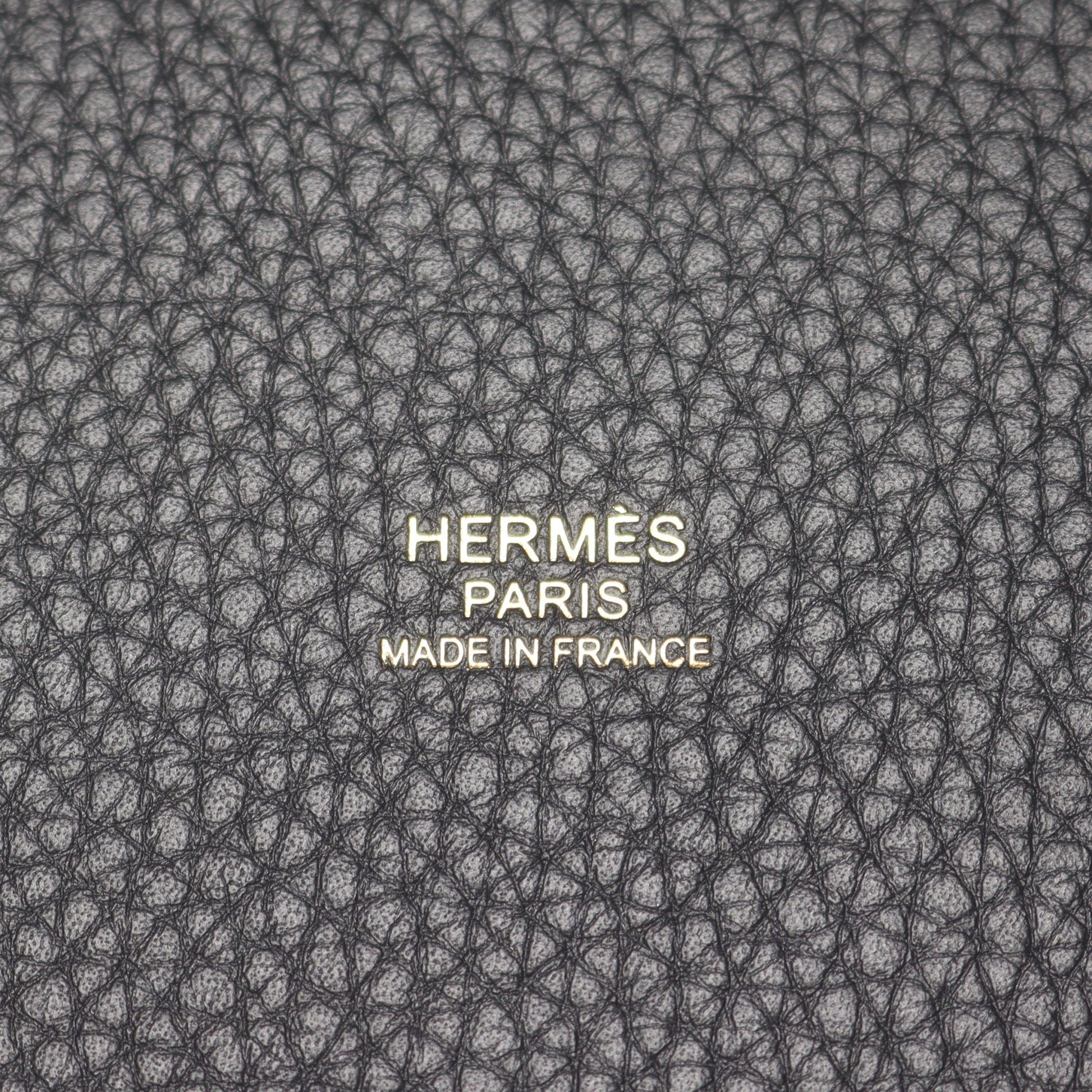ピコタンロックPM ハンドバッグ トリヨンクレマンス ブラック ゴールド金具 K刻印 エルメス バッグ HERMES