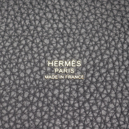 ピコタンロックPM ハンドバッグ トリヨンクレマンス ブラック ゴールド金具 K刻印 エルメス バッグ HERMES