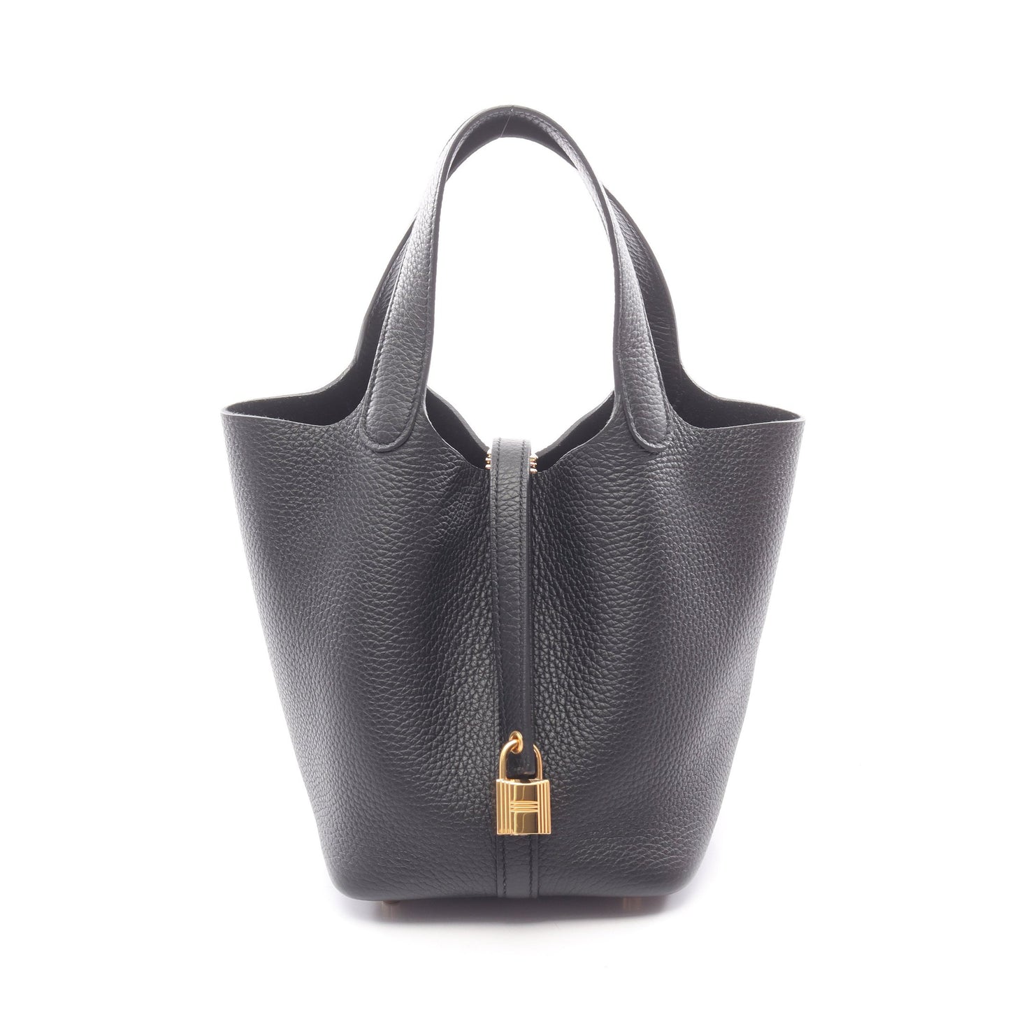ピコタンロックPM ハンドバッグ トリヨンクレマンス ブラック ゴールド金具 K刻印 エルメス バッグ HERMES