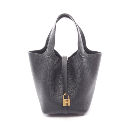 ピコタンロックPM ハンドバッグ トリヨンクレマンス ブラック ゴールド金具 K刻印 エルメス バッグ HERMES
