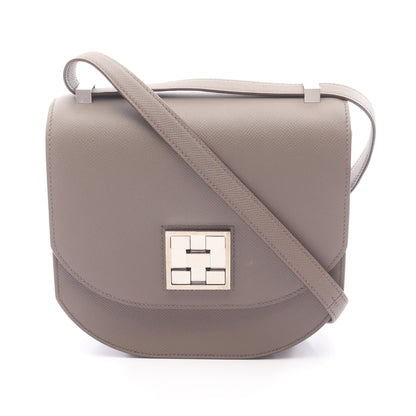 モザイク 24-17 エタン ショルダーバッグ ヴォーエプソン グレーベージュ シルバー金具 D刻印 エルメス バッグ HERMES