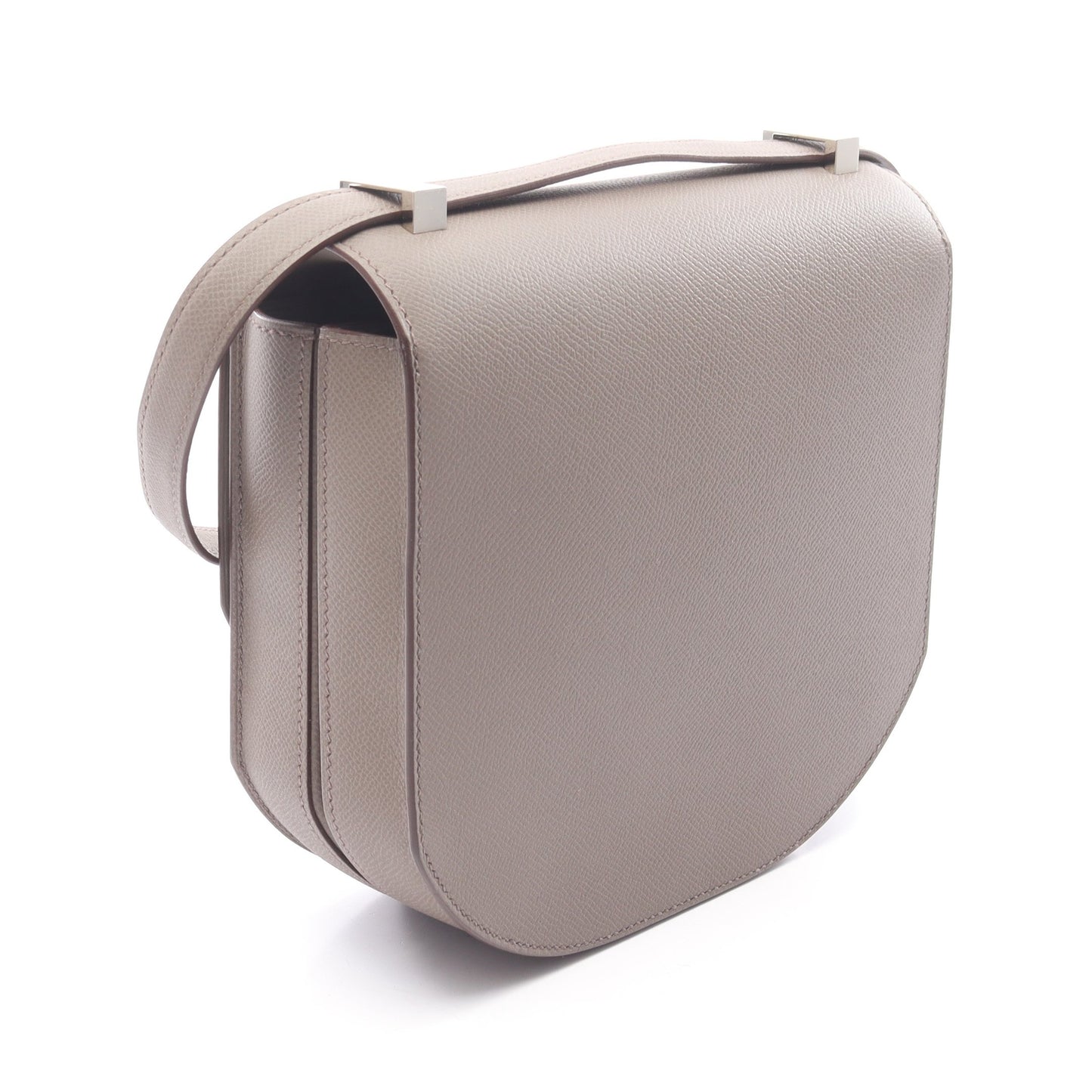 モザイク 24-17 エタン ショルダーバッグ ヴォーエプソン グレーベージュ シルバー金具 D刻印 エルメス バッグ HERMES